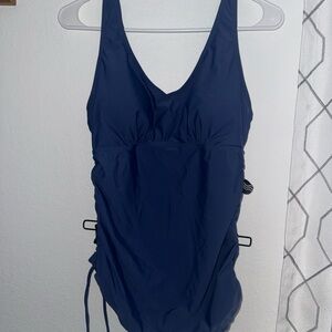 Navy Blue Kids One Piece Swimsuit